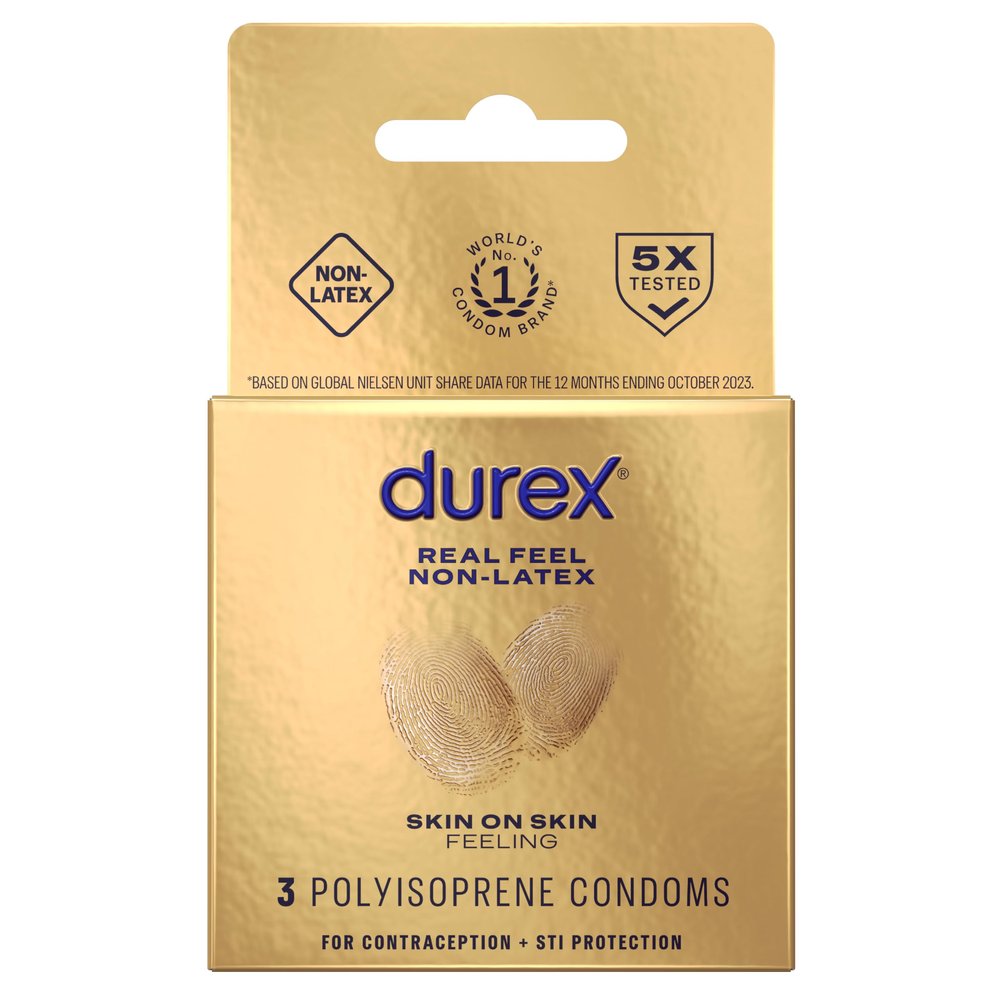 Durex Avanti Real Feel Non-Latex Condoms - Pack of 3