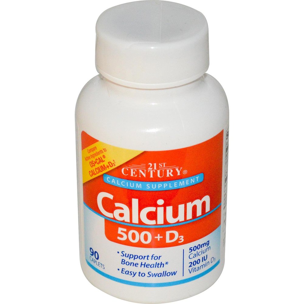21st Century Calcium 500 + D3 500 mg/200 Iu 90 Cplts