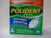 Polident Overnight Whitening Tablets 40 Ea (Pack Of 2) view 1