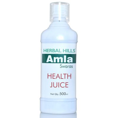 Herbal Hills Amla Swaras 500 ml | Amla Juice (Pack of 2)