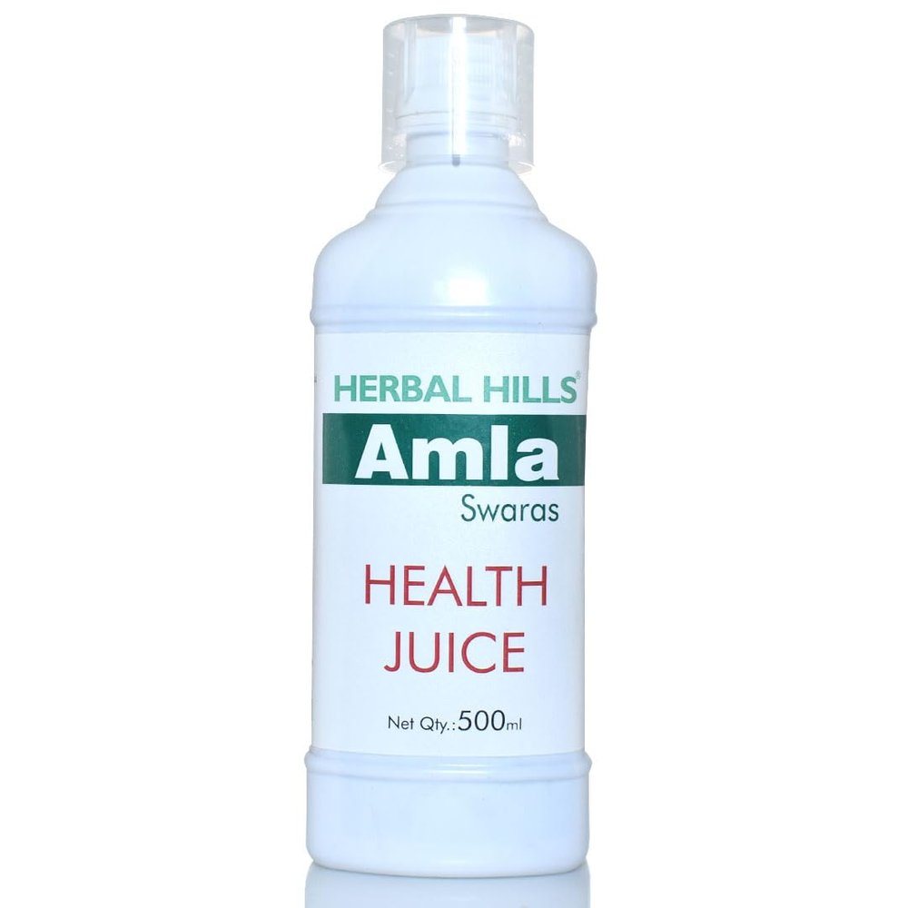 Herbal Hills Amla Swaras 500 ml | Amla Juice (Pack of 2)