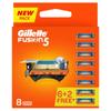 Gillette Fusion Manual Blades for men with styling back blade - 8 count for Perfect Shave and Perfect Beard Shape view 1