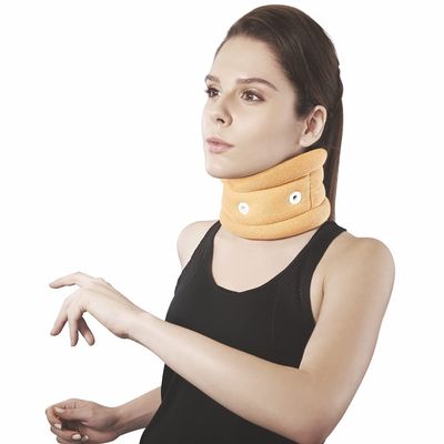 Vissco Cervical Collar without Chin Support, Relieves from Neck Pain, Neck support for Cervical Spondylosis, Excessive strain on the Neck muscles - XXL (Beige)