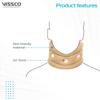 Vissco Cervical Collar without Chin Support, Relieves from Neck Pain, Neck support for Cervical Spondylosis, Excessive strain on the Neck muscles - XXL (Beige) view 3