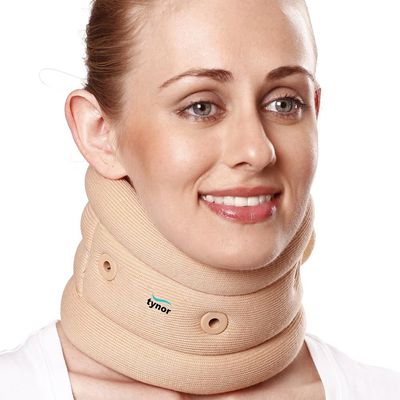 TYNOR Cervical Collar Soft with Support, Beige, Large, 1 Unit
