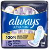 Always Ultra Thin Extra Heavy Overnight Pads - 34 CT view 1