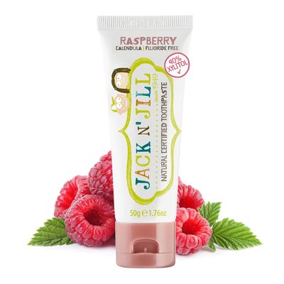 Jack and Jill Jack N' Jill Natural Toothpaste Organic 50g - Raspberry