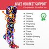 Celeste Stein Therapeutic Compression Socks, Bright Oriental, 8-15 mmHg, Mild view 3