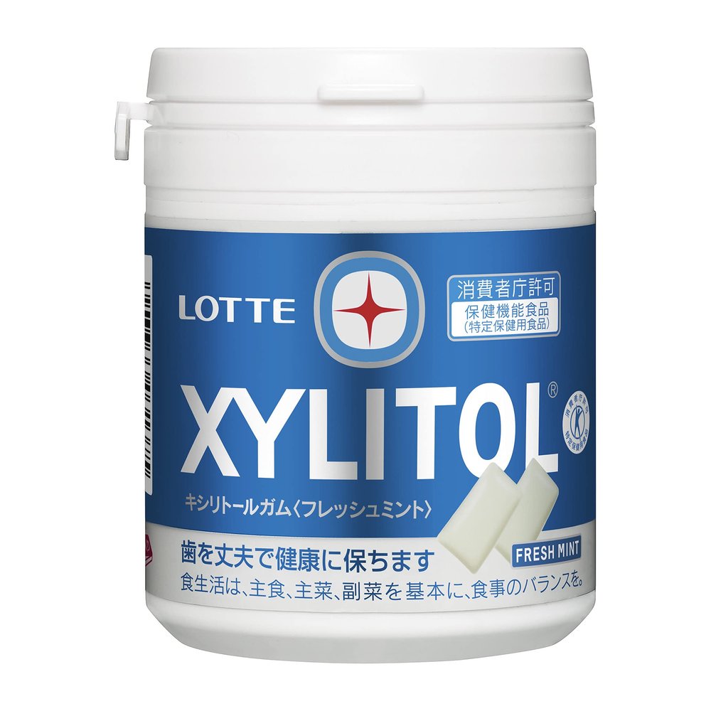 Lotte Xylitol Gum Fresh Mint Family Bottle 133g | Made in Japan | Chewing Gum | Japan Import