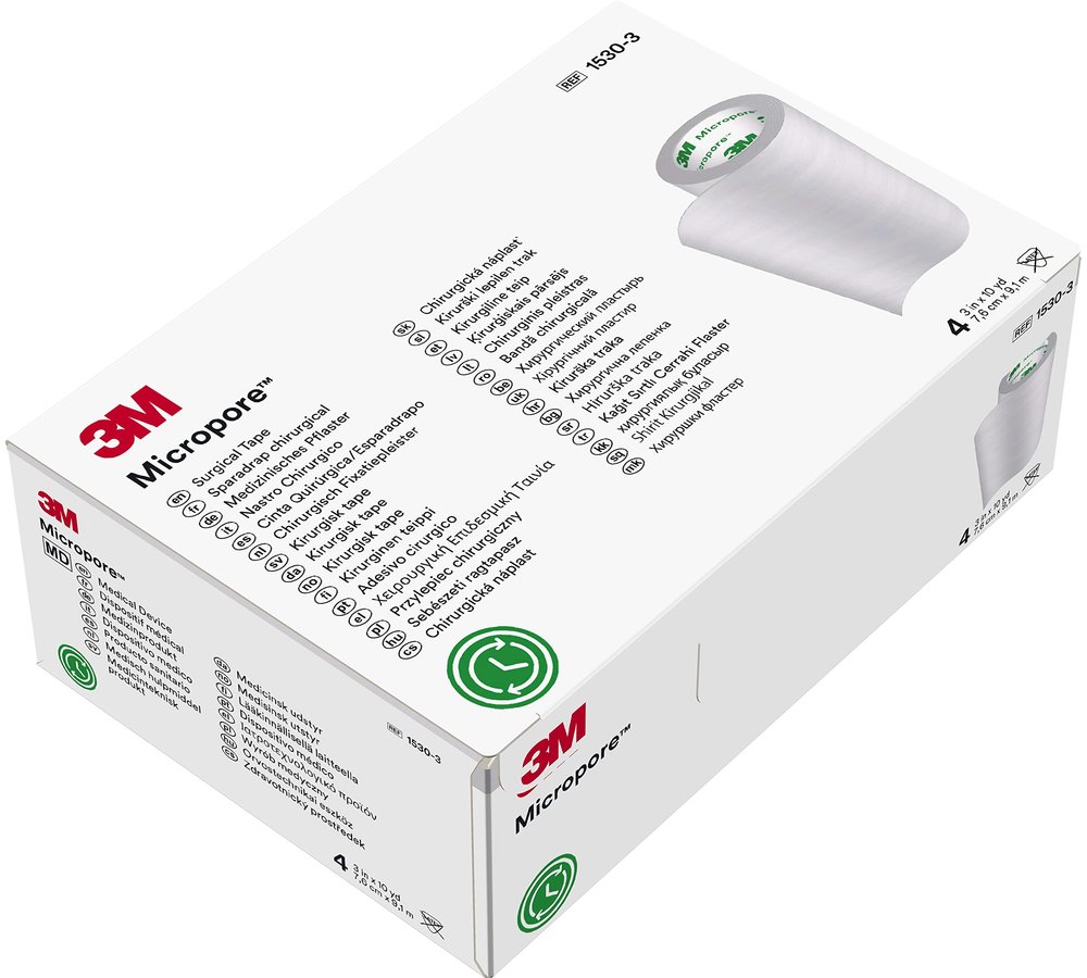 3M Micropore Tape 1530-3 (Pack of 4)