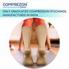 Comprezon Classic Lycra Medical Compression Stockings | Class 2 Compression | Above Knee Length | Pain Relief & Swelling Reduction | Compression Socks for Men and Women | Varicose Veins Stockings (XX Large) view 3