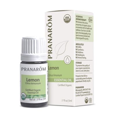 PranarC3B4m Organic Lemon, 10Ml: Pranarom - Certified Usda And Ecocert Organic Lemon 5Ml