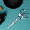 Suvorna Ador Mustache & Beard Trimming Men's Grooming Scissors, Silver view 3