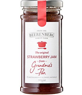 Beerenberg Australian Strawberry Jam Gluten Free Vegan, 10.58 oz 300 g