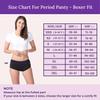 Adira | Reusable Period Panty | Boxer Fit for High Flow | Reusable | with Support Patch to Fix Pad | Leakproof & Skin Friendly | for School, Travel & Work | Pack of 1 | Black | 3XL view 2