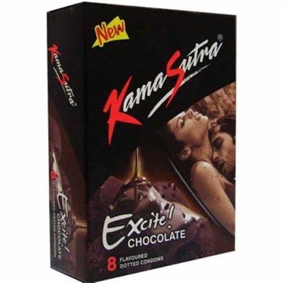 Kamasutra KS Excite Chocolate condoms 10 packs of 8 each = 80pcs condoms mega box