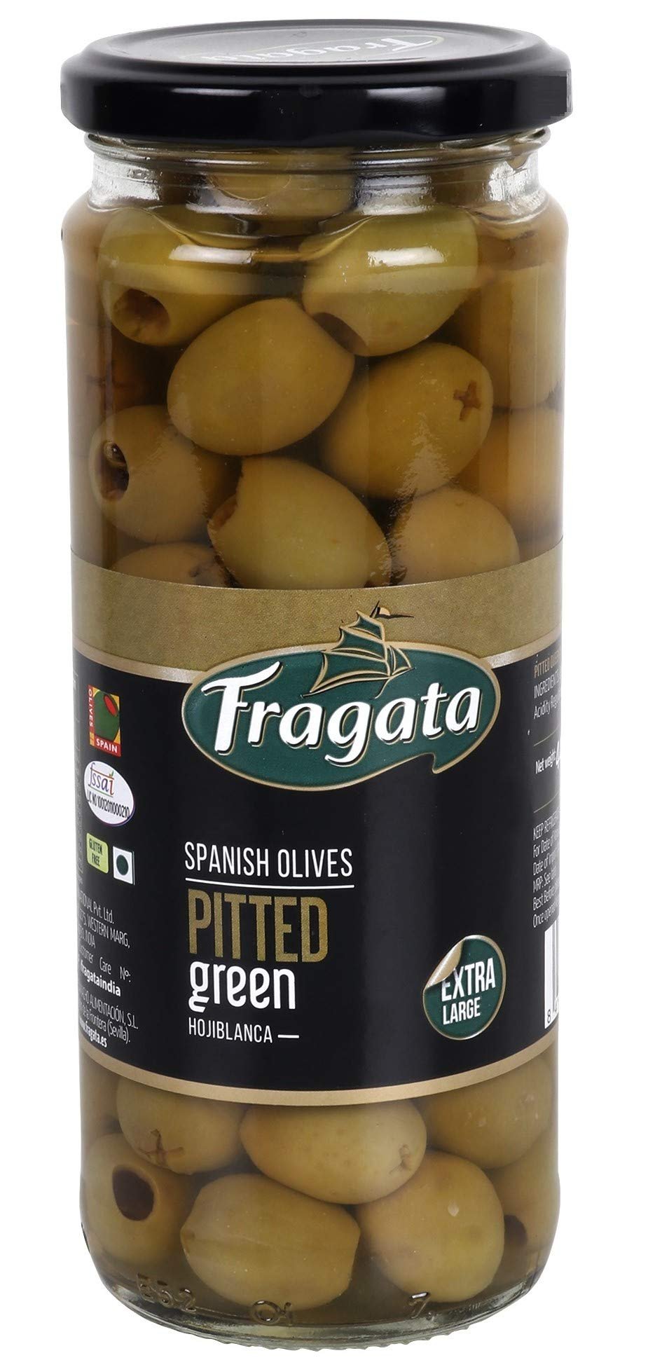 Fragata Pitted Green Olives 440g
