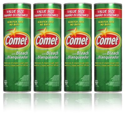 Comet Cleanser with Bleach - 25 Oz (Pack of 4)