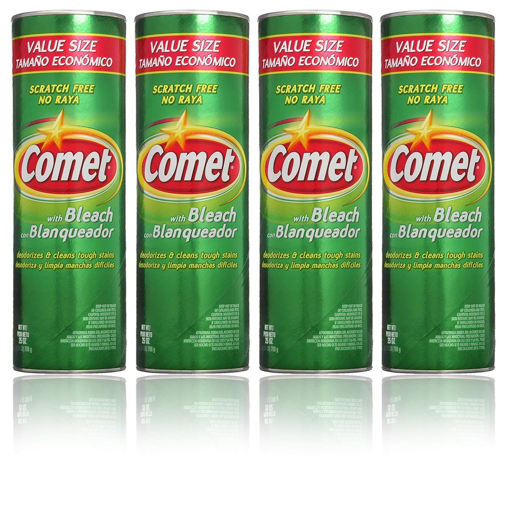 Comet Cleanser with Bleach - 25 Oz (Pack of 4)