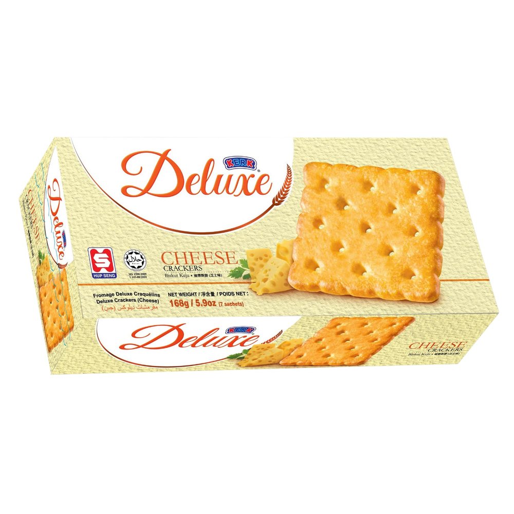 Kerk Deluxe Crackers, Cheese, 192g