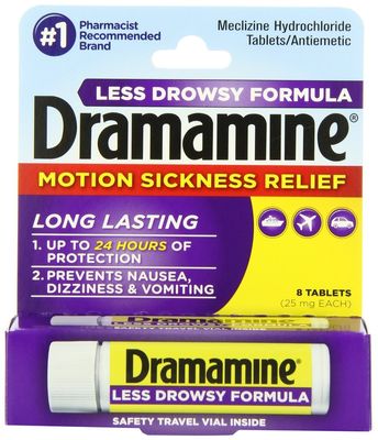 3 : Dramamine All Day Less Drwsy Tab Size 8 Ct Dramamine Less Drwsy