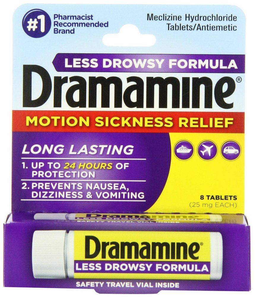 3 : Dramamine All Day Less Drwsy Tab Size 8 Ct Dramamine Less Drwsy
