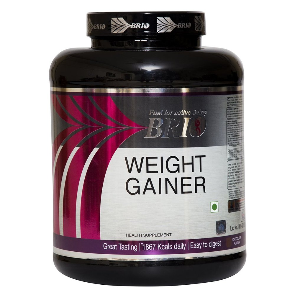 Brio Weight Gainer (3Kg) - Chocolate Flavor | Easy-to-Digest Formula | 1867kcal Daily | 15g Protein Per 100gm | Perfect for people, bodybuilders and athletes desiring additional mass/weight