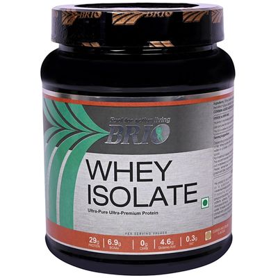 Brio Whey Isolate Protein Powder - Whey Protein - Sugar-free - Gluten-free - 29g Protein per serving - Cookies & Cream (500 grams)