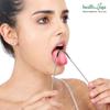HealthAndYoga SteloSwipe Stainless Steel Tongue Cleaner (Pack of 1)- Premium Design, Surgical Grade Scraper, Sterlisable- For Oral Care, Prevents Bad breath & Cavities- Women & Men- Travel/Home Use view 3