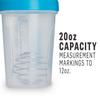 BlenderBottle Classic Loop Top Shaker Bottle, Clear/Black, 20-Ounce view 2