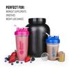 BlenderBottle Classic Loop Top Shaker Bottle, Clear/Black, 20-Ounce view 3
