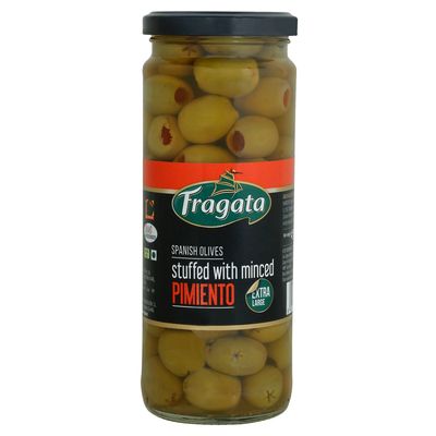 Fragata Green Olives Stuffed with Minced Pimiento 450g
