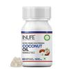 INLIFE Coconut Oil Capsules | Extra Virigin Cold Pressed | 500mg per Serving | Supports Keto & Well-being - 60 Vegetarian Capsules (Pack of 1) view 1