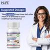 INLIFE Coconut Oil Capsules | Extra Virigin Cold Pressed | 500mg per Serving | Supports Keto & Well-being - 60 Vegetarian Capsules (Pack of 1) view 3