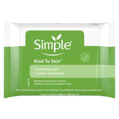 Simple Cleansing Facial Wipes 7'S (2 Pack)