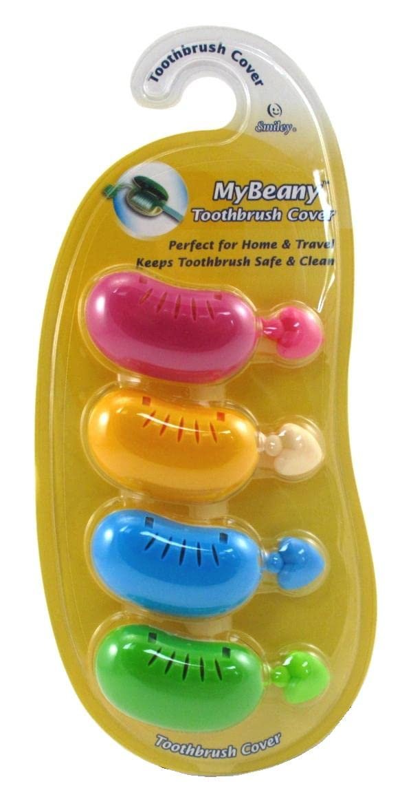 Smiley My Beamy Toothbrush Covers 4 Count (2 Pack)