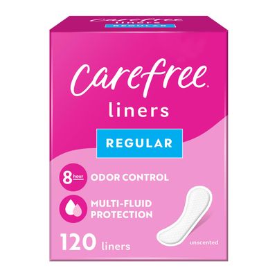 Regular, 120 Count : Carefree Acti-Fresh Ultra-Thin Panty Liners, Regular, Unscented - 120 Count