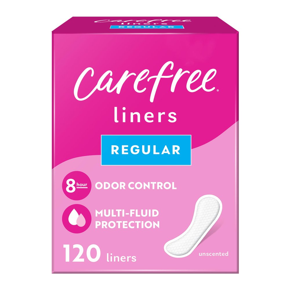 Regular, 120 Count : Carefree Acti-Fresh Ultra-Thin Panty Liners, Regular, Unscented - 120 Count