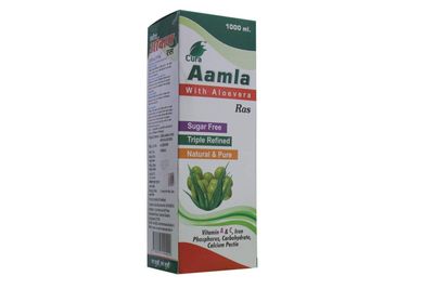Cura Aamla With Aloevera Ras SUGAR FREE - Nature & Pure (1000 ml)