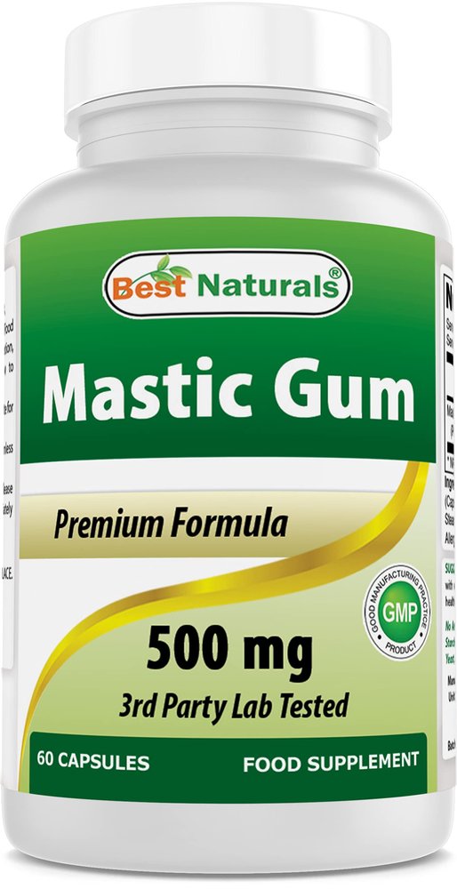 Best Naturals Mastic Gum 500 mg 60 Capsules