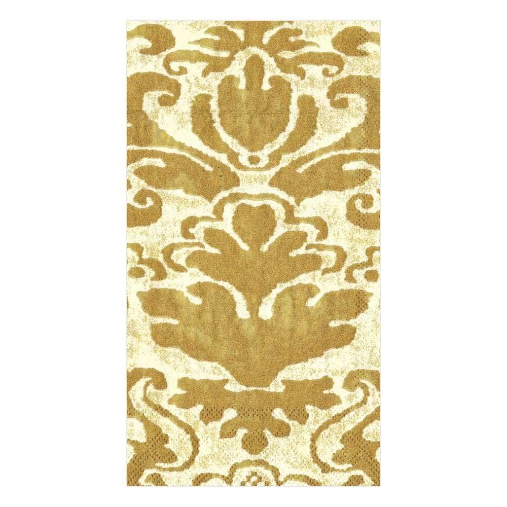 Caspari Entertaining Palazzo Paper Guest Towels, Ivory, 15-Pack