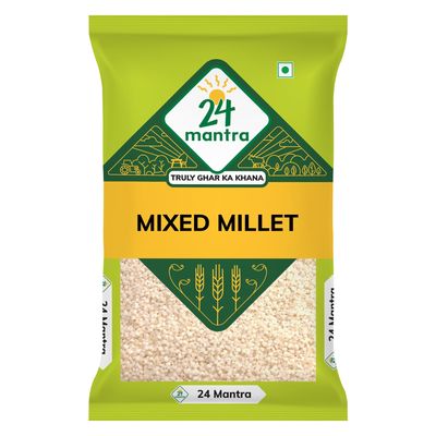 24 Mantra Mixed Millet - 500gms | Pack of 1 | 100% Organic | Chemical Free & Pesticides Free | Gluten-Free
