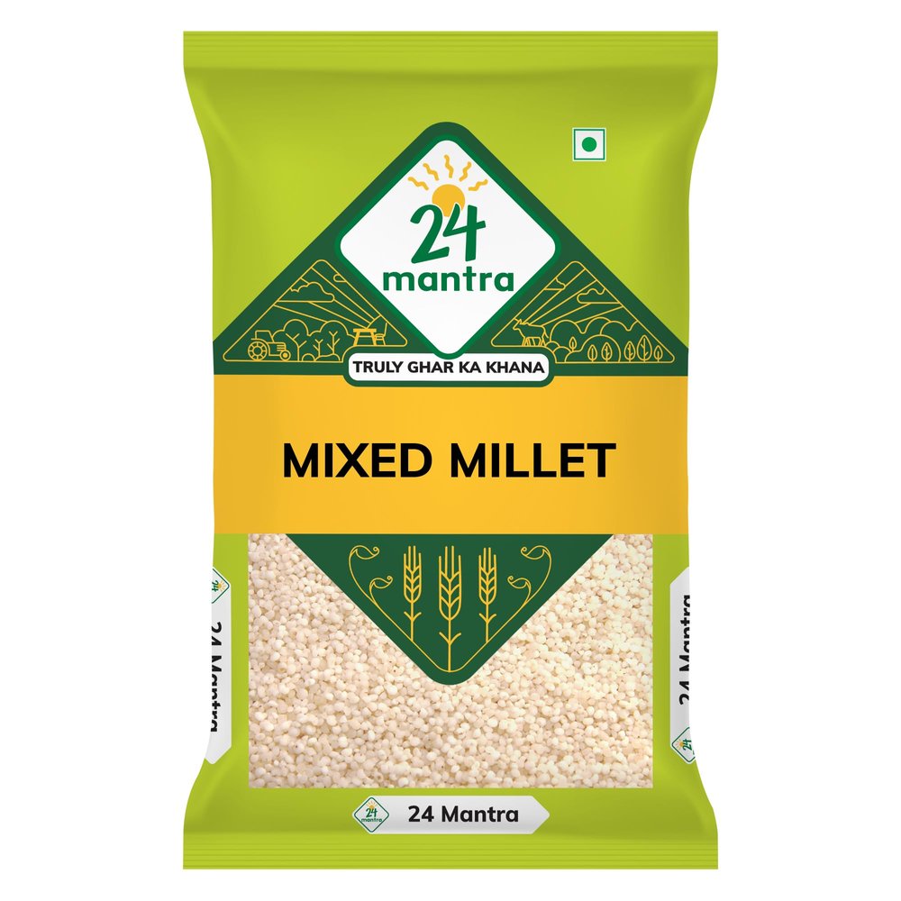 24 Mantra Mixed Millet - 500gms | Pack of 1 | 100% Organic | Chemical Free & Pesticides Free | Gluten-Free