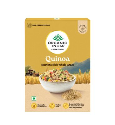 A TATA Product  Organic India Quinoa  500g | Nutrient-Rich Whole Grain | Protein-Rich | Gluten-Free | Source of Iron & Magnesium