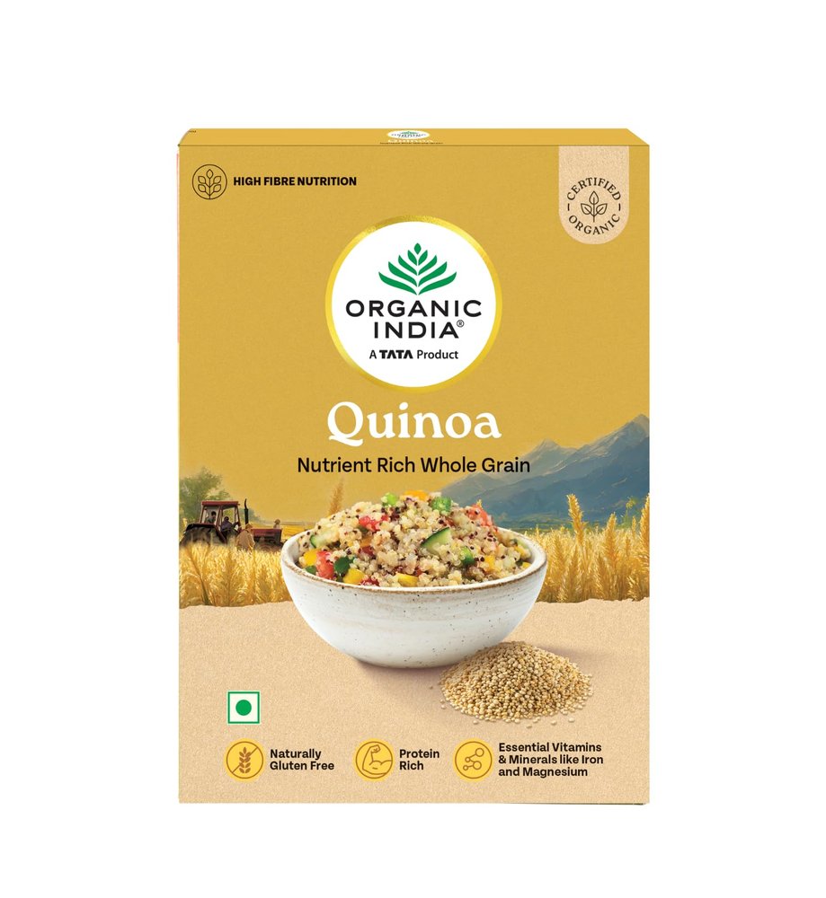 A TATA Product  Organic India Quinoa  500g | Nutrient-Rich Whole Grain | Protein-Rich | Gluten-Free | Source of Iron & Magnesium