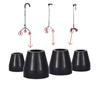 13 to 15mm Tips for Tripod and Quadripod 3 and 4 leg walking sticks, Round Ferrules shoes bush (set of 4 pcs) (15mm PVC Shoe) Black view 1