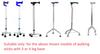 13 to 15mm Tips for Tripod and Quadripod 3 and 4 leg walking sticks, Round Ferrules shoes bush (set of 4 pcs) (15mm PVC Shoe) Black view 2
