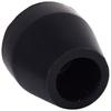 13 to 15mm Tips for Tripod and Quadripod 3 and 4 leg walking sticks, Round Ferrules shoes bush (set of 4 pcs) (15mm PVC Shoe) Black view 3