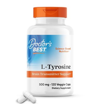 Doctor's Best L-Tyrosine Supplement, 120 Count
