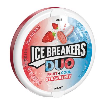 Ice Breakers Duo Fruit and Cool Strawberry Mints, 36 g
